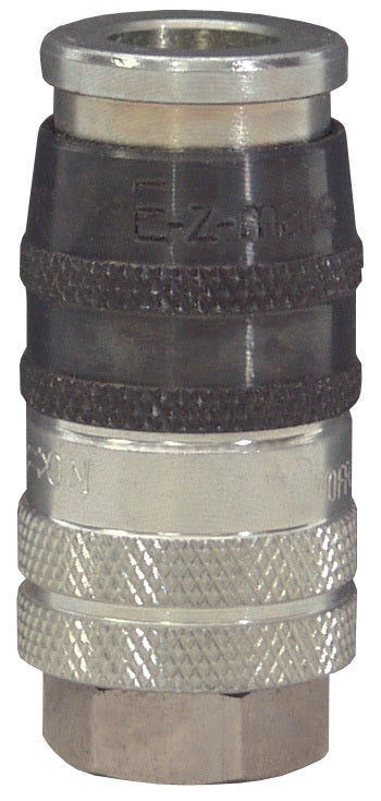 DC7028SE by Parker / Dixon Valve | Pneumatic E-Z-Mate Industrial Coupler/Socket | 1" Female NPT x 3/4" Body Size | Steel