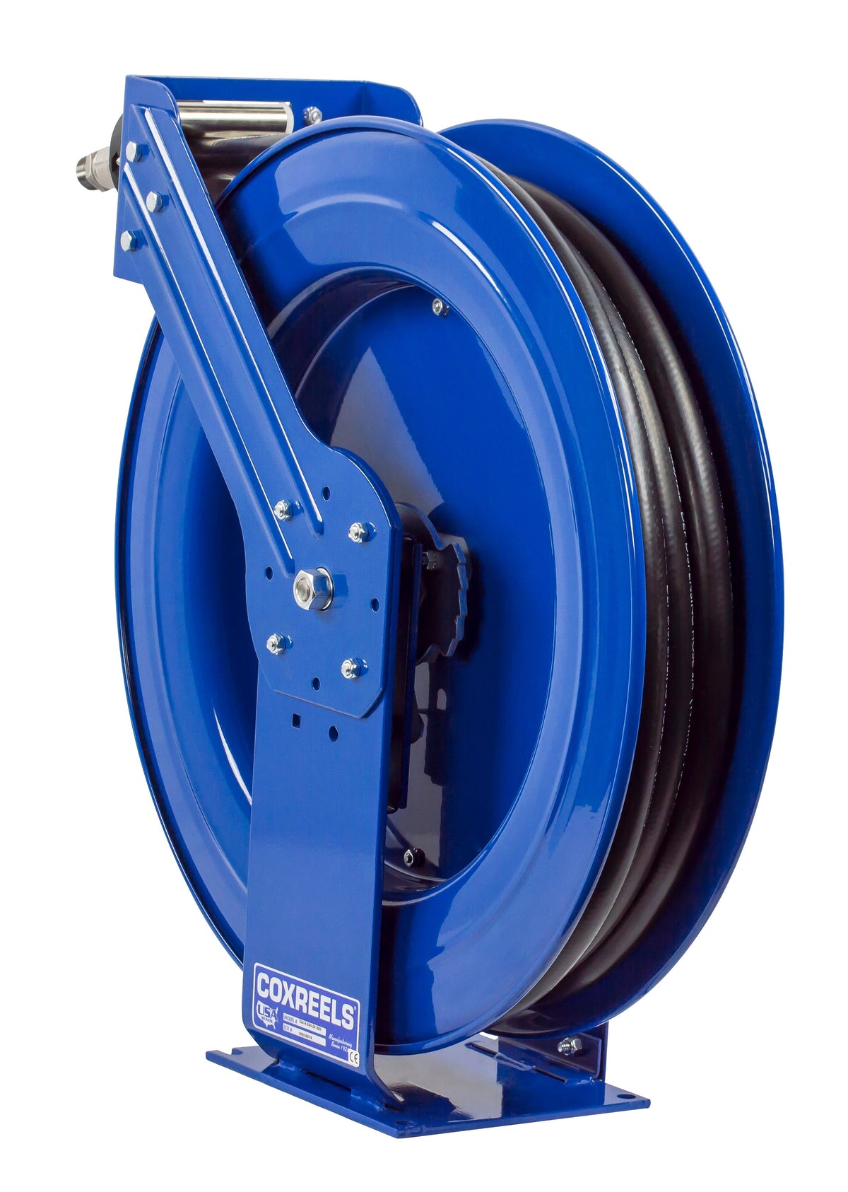 TSH-N-550-DF-BBX by Coxreels | T-DEF Series | 300 PSI Spring Driven Hose Reel for DEF | 3/4" Hose ID, 3/4" FNPT Inlet x 3/4" MNPT Hose End | Steel | 50ft EPDM Hose Included