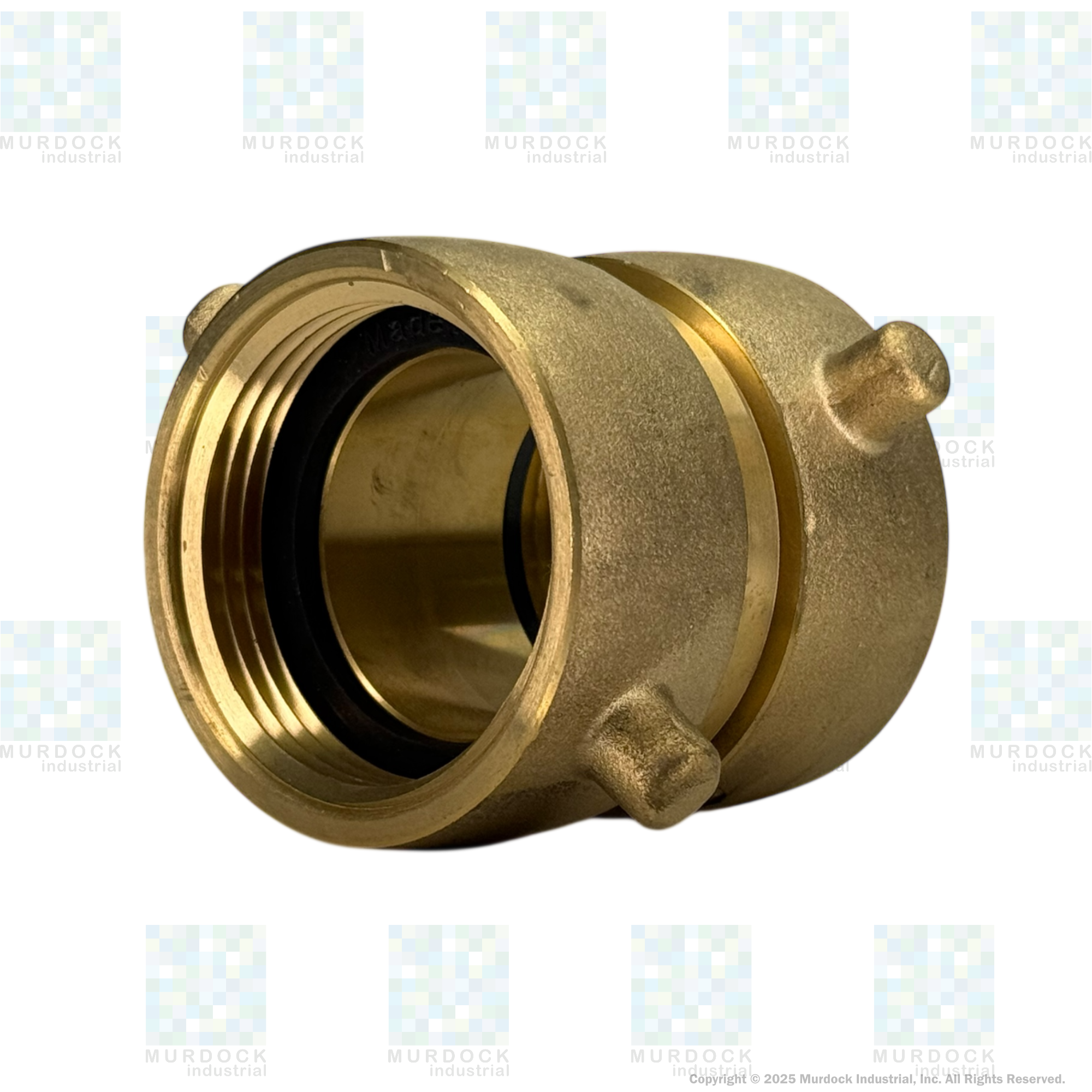 DFP1515F Dixon Cast Brass Double Female Swivel - Pin Lug - 1-1/2" Female NST(NH) Swivel x 1-1/2" Female NST(NH) Swivel
