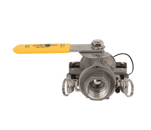 DM100DBSSE by Banjo | Dry-Mate® Dry Disconnects | 1" Full Port Female x BSPP with EPDM Seals | Opening Thru Ball: 1" | 150 PSI | 300°F Max | 316 Stainless Steel