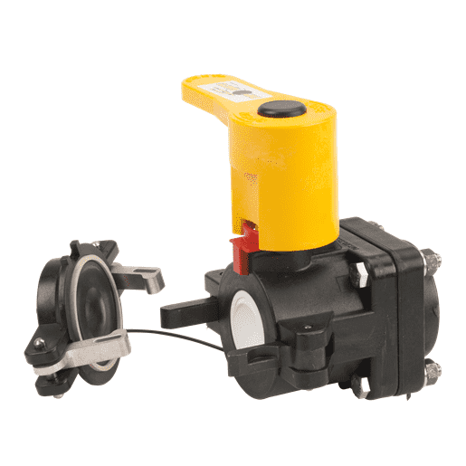 DM200AB by Banjo | Dry-Mate® Dry Disconnects | 2" Male x FPT BSP with FKM Seals | Opening Thru Ball: 1-1/2" | 100 PSI | Polypropylene