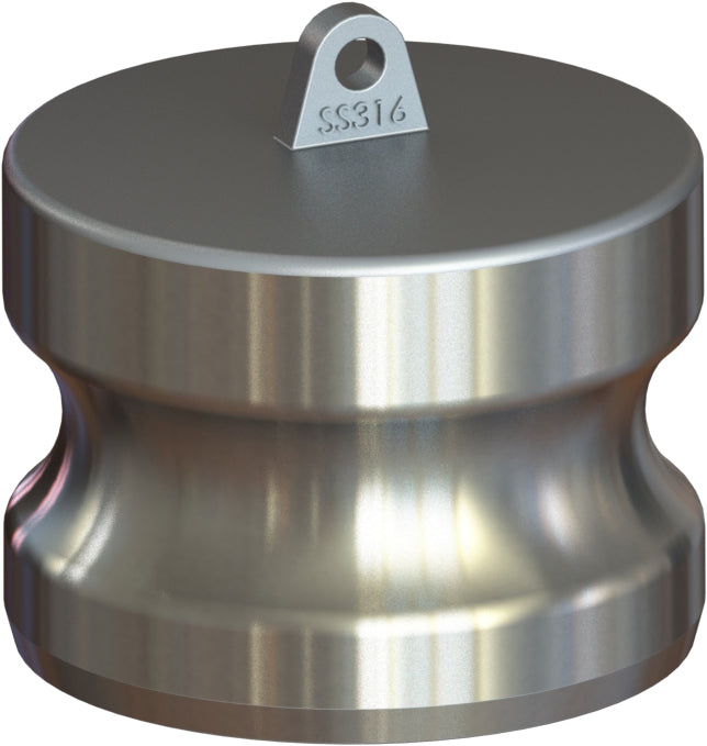 DP-316-600 by Campbell Fittings | Standard Cobra Cam & Groove Coupling | Type DP | 6" Adapter End | 316 Stainless Steel