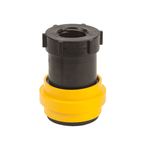 DPCF100 by Banjo | Dry-Mate® Dry Disconnects for Female Dry Poppet Coupler | 1" Female NPT Threads with FKM (Viton) Seals | 100 PSI