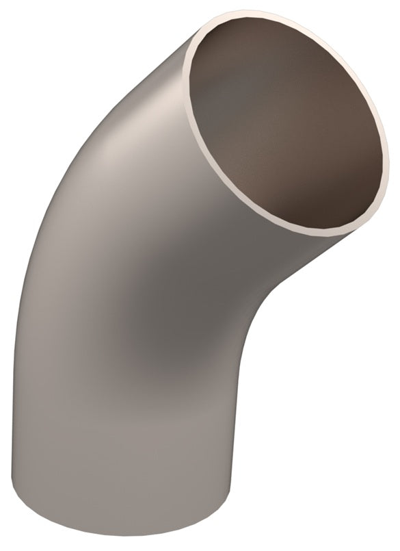 DVF-C400G2T Dixon Valve Vacuum Weld Fitting - Weld 45° Elbow with Tangent for D-TORR Vacuum Fitting - 4" OD - 304 Stainless Steel (Bead Blast)