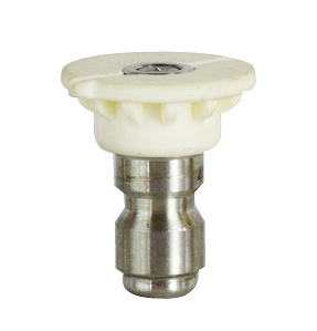 DX254040 Drexel Pressure by Midland | High Pressure Sprayer Nozzle | 40° Spray | 1/4" Quick Disconnect Plug | 4.0 GPM | White | Stainless Steel