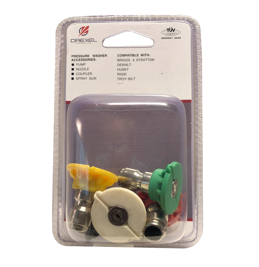 DX259560 Drexel Pressure by Midland | High Pressure Sprayer Nozzle 5 Piece Kit | 6.0 GPM