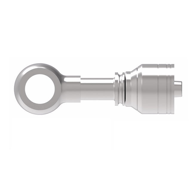 1A8BJ6 Aeroquip by Danfoss | Banjo (BJ) Crimp Fitting | -08 Banjo x -06 Hose Barb | Steel