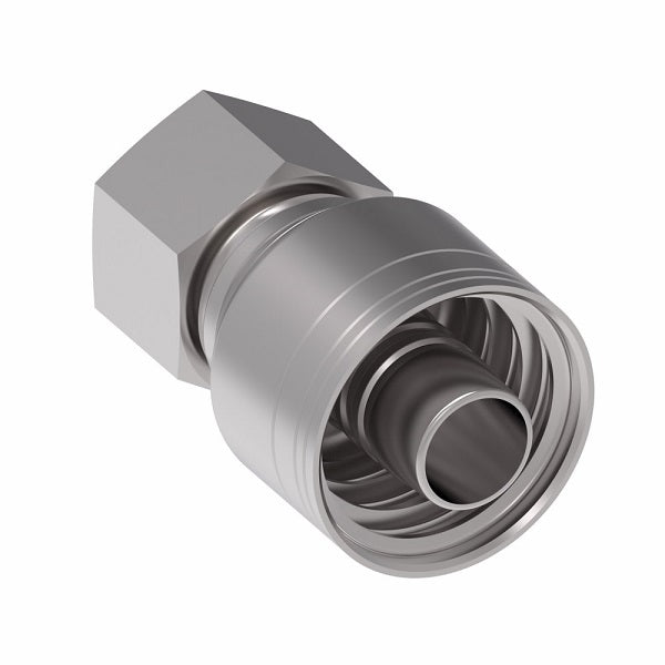 1A16DL12 Aeroquip by Danfoss | 1 & 2 Wire TTC DKO Female Swivel, Light Duty (DL) Crimp Fitting | L18 Female DKO/DIN x -12 Hose Barb | Steel