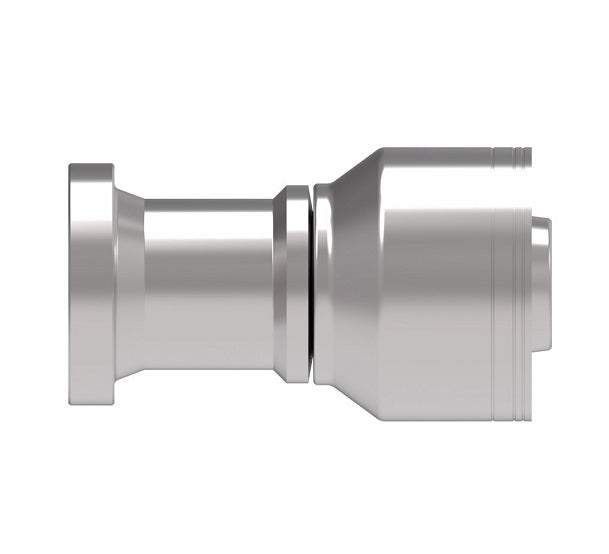 1A20FH20 Aeroquip by Danfoss | SAE Code 62 Flange (FH) Crimp Fitting | -20 Code 62 Flange x -20 Hose Barb | Steel