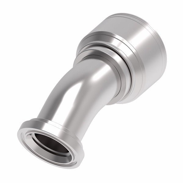 1A32FLF32 Aeroquip by Danfoss | SAE Code 61 Flange 30° Elbow (FLF) Crimp Fitting | -32 Code 61 Flange x -32 Hose Barb | Steel
