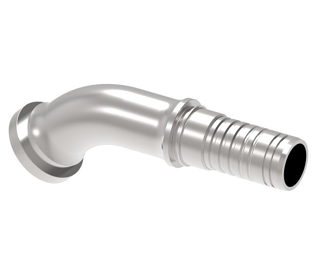1W16FHA16 Aeroquip by Danfoss | SAE Code 62 Flange Nipple for Four Spiral Hose | 45° Elbow | -16 SAE Code 62 Flange x -16 Hose Barb | Steel