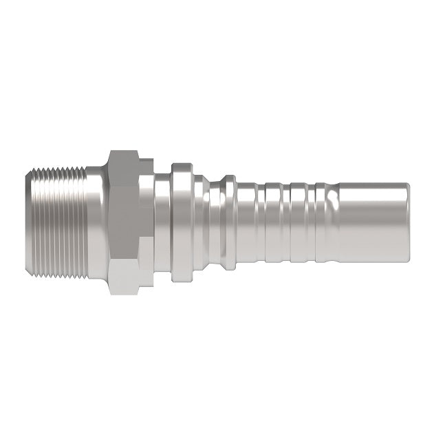 1W12MP12 Aeroquip by Danfoss | Male Pipe Crimp Fitting for Four Spiral Hydraulic Hose | -12 Male NPTF x -12 Hose Barb | Steel