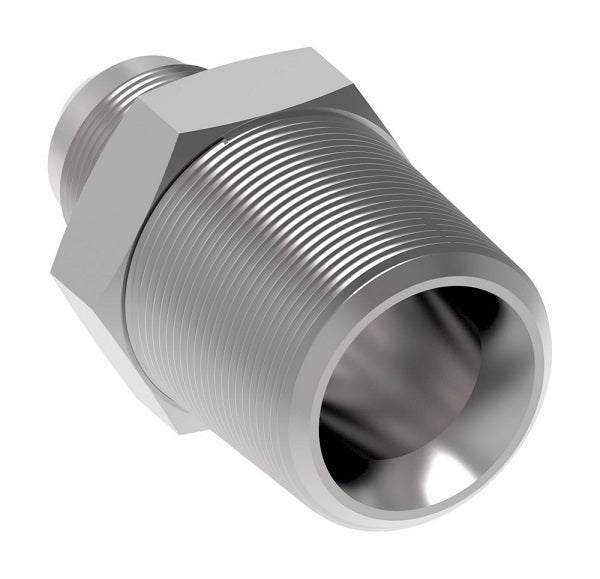 2004-16-16S Aeroquip by Danfoss | External Pipe/30° Flare Adapter | -16 Male NPTF x -16 Male SAE 30° Flare | Steel