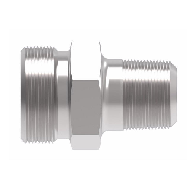 2015-12-12S Aeroquip by Danfoss | External Pipe/External Pipe Adapter | -12 Male NPTF x -12 Male NPSM | Steel