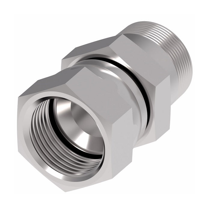 2018-12-16S Aeroquip by Danfoss | External Pipe/37° JIC Flare Swivel Adapter | -12 Male NPTF x -16 Female JIC | Steel