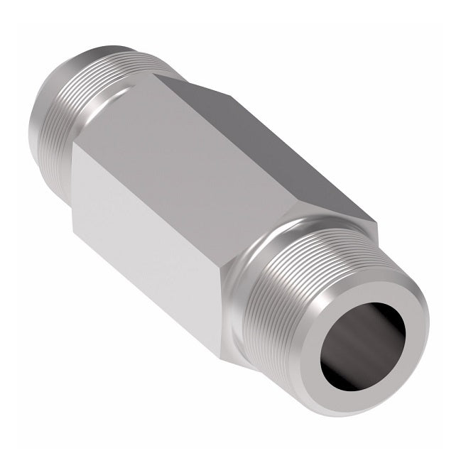 202113-4-5S Aeroquip by Danfoss | External Pipe/37° Flare Adapter | -04 Male NPTF x -05 Male JIC | Steel