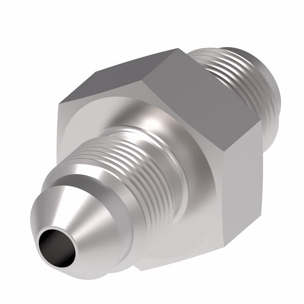 202124-3-3S Aeroquip by Danfoss | 42° Inverted Flare/37° Flare Adapter | -03 Male 42° Inverted Flare x -03 Male 37° JIC Flare | Steel