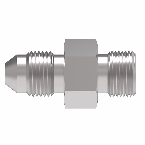 202701-12-10S Aeroquip by Danfoss | SAE ORB/37° JIC Flare Adapter (without O-Ring) | -12 Male SAE O-Ring Boss x -10 Male 37° JIC Flare | Steel