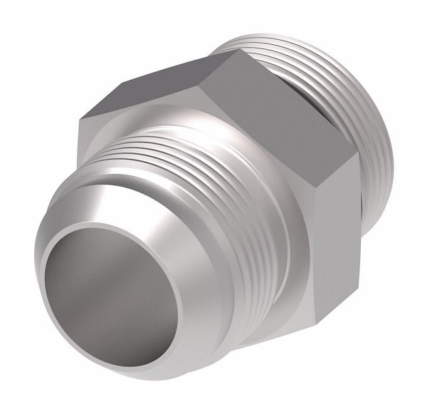202702-12-6S Aeroquip by Danfoss | SAE ORB/37° JIC Flare Adapter | -12 Male SAE O-Ring Boss x -06 Male 37° JIC Flare | Steel