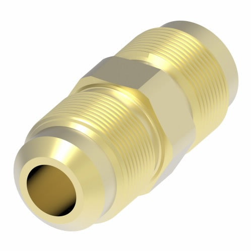 2027-20-20B Aeroquip by Danfoss | Male 37° JIC Flare Union Adapter | -20 Male 37° JIC Flare x -20 Male 37° JIC Flare | Brass