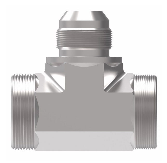 202901-16-16S Aeroquip by Danfoss | Internal Pipe/37° JIC Flare Branch Tee Adapter | -16 Female NPTF x -16 Female NPTF x -16 Male 37° JIC Flare | Steel