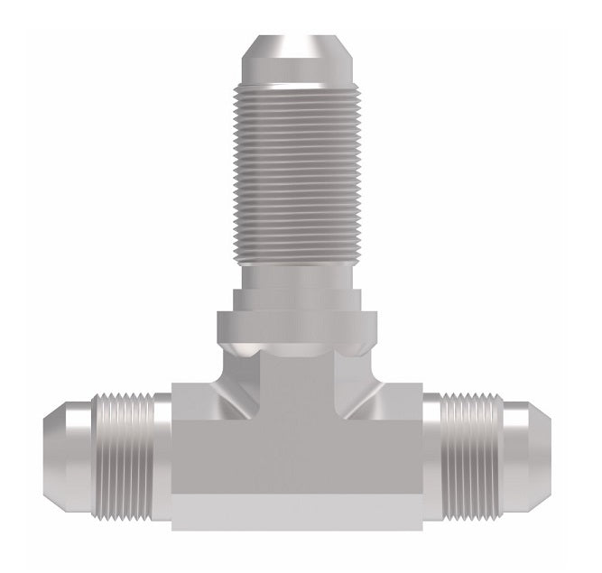 203002-1-16-16S Aeroquip by Danfoss | 37° JIC Flare Bulkhead Branch/37° JIC Flare Tee Adapter (without Nut) | -16 Male 37° JIC Flare x -16 Male 37° JIC Flare x -16 Male 37° JIC Flare Bulkhead | Steel