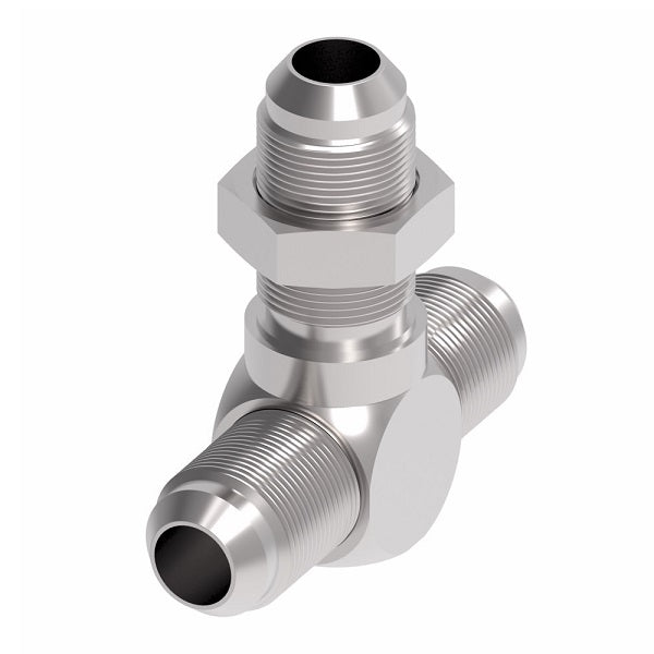 203002-12-12S Aeroquip by Danfoss | 37° JIC Flare Bulkhead Branch/37° JIC Flare Tee Adapter | -12 Male 37° JIC Flare x -12 Male 37° JIC Flare x -12 Male 37° JIC Flare Bulkhead | Steel