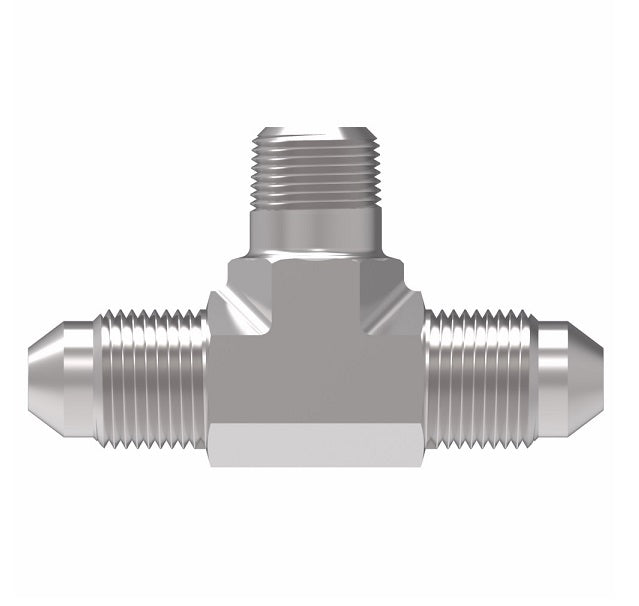 2030-6-6S Aeroquip by Danfoss | External Pipe Branch/37° JIC Flare Tee Adapter | -06 Male 37° JIC Flare x -06 Male 37° JIC Flare x -06 Male NPTF | Steel