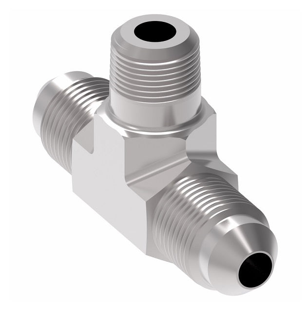 2030-4-5S Aeroquip by Danfoss | External Pipe Branch/37° JIC Flare Tee Adapter | -04 Male 37° JIC Flare x -05 Male 37° JIC Flare x -05 Male NPTF | Steel