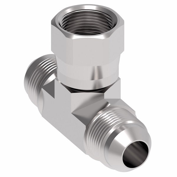 203101-12-12S Aeroquip by Danfoss | Female 37° JIC Flare Swivel Branch/Male 37° JIC Flare Tee Adapter | -12 Female 37° JIC Flare Swivel x -12 Male 37° JIC Flare x -12 Male 37° JIC Flare | Steel