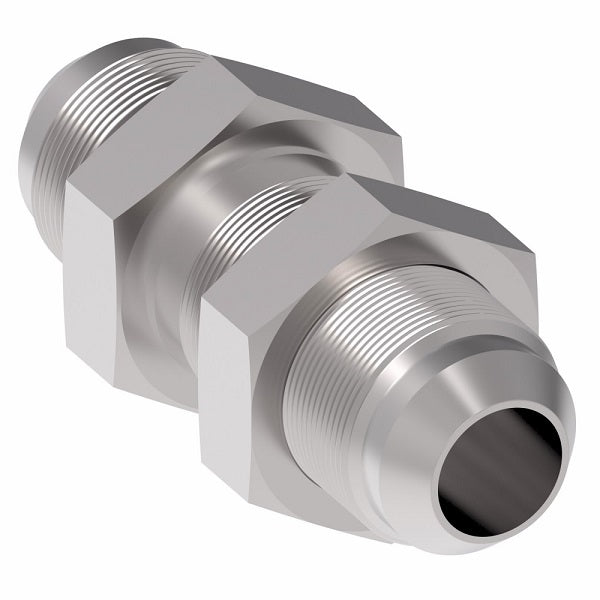 2041-6-6S Aeroquip by Danfoss | Male 37° JIC Flare Bulkhead Adapter | -06 Male 37° JIC Flare Bulkhead x -06 Male 37° JIC Flare | Steel