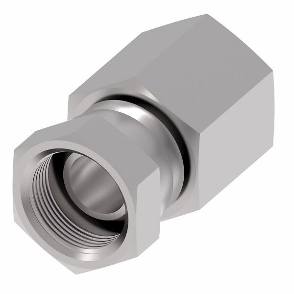 2046-16-16S Aeroquip by Danfoss | Internal Pipe Swivel (NPSM)/External Pipe Straight Adapter | -16 Female NPSM x -16 Female NPTF | Steel
