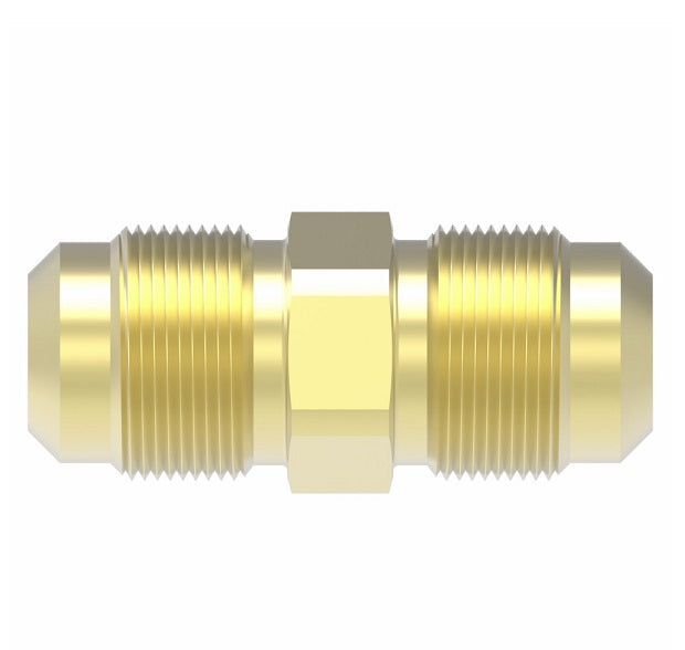 2060-6-6B Aeroquip by Danfoss | Male SAE 45° Flare Adapter | -06 Male SAE 45° Flare x -06 Male SAE 45° Flare | Brass