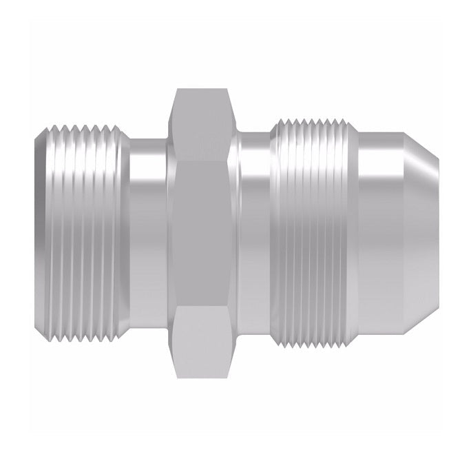2063-16-16S Aeroquip by Danfoss | BSPP (Parallel)/Male 37° Flare Adapter | -16 Male BSPP x -16 Male 37° Flare | Steel