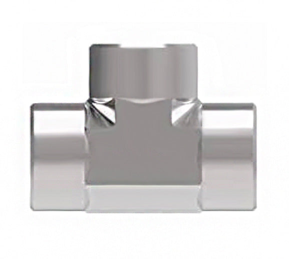 2090-4-4S Aeroquip by Danfoss | Internal Pipe Tee Adapter | -04 Female NPTF x -04 Female NPTF x -04 Female NPT | Steel