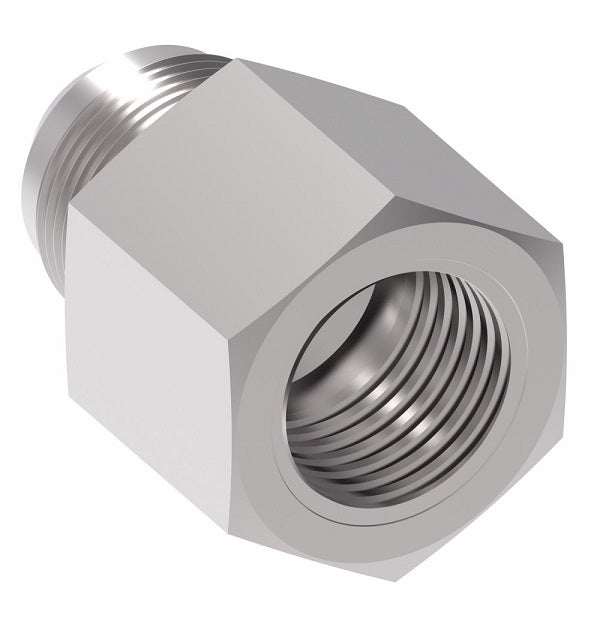 2215-12-10S Aeroquip by Danfoss | Female 37° JIC Flare/ Male 37° JIC Flare Adapter | -12 Female 37° JIC Flare x -10 Male 37° JIC Flare | Steel