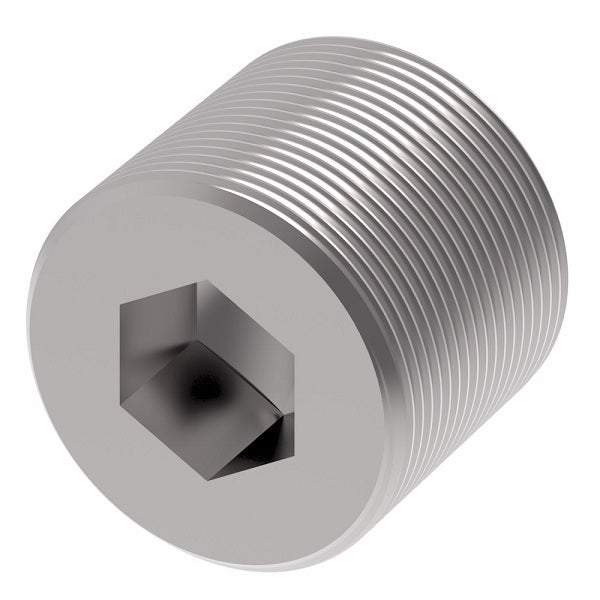 2222-4S Aeroquip by Danfoss | External Pipe Plug (Countersunk Hex) Adapter | -04 Male NPTF | Steel