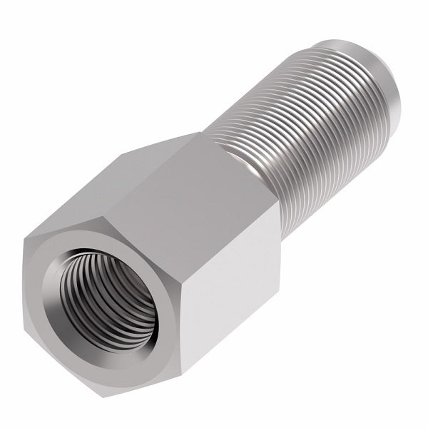 2239-1-6-8S Aeroquip by Danfoss | Internal Pipe/37° JIC Flare Bulkhead Adapter (without Nut) | -06 Female NPTF x -08 Male JIC | Steel