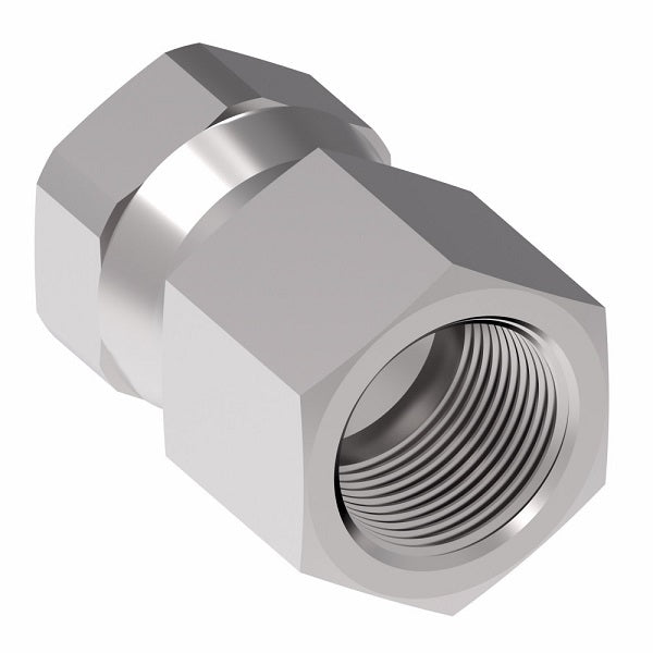 2242-4-4S Aeroquip by Danfoss | Internal Pipe/37° JIC Flare Swivel Adapter | -04 Female NPTF x -04 Female JIC Swivel | Steel