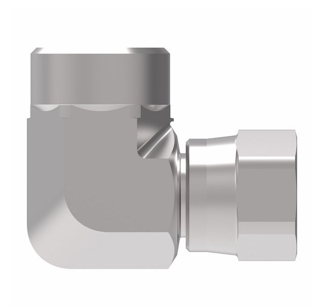 2244-8-8S Aeroquip by Danfoss | Internal Pipe/37° JIC Flare Swivel 90° Elbow Adapter | -08 Female NPTF x -08 Female 37° JIC Flare Swivel | Steel