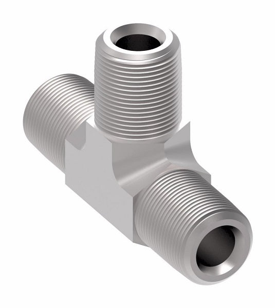 2257-12-12S Aeroquip by Danfoss | External Pipe Tee Adapter | -12 Male NPTF x -12 Male NPTF x -12 Male NPTF | Steel