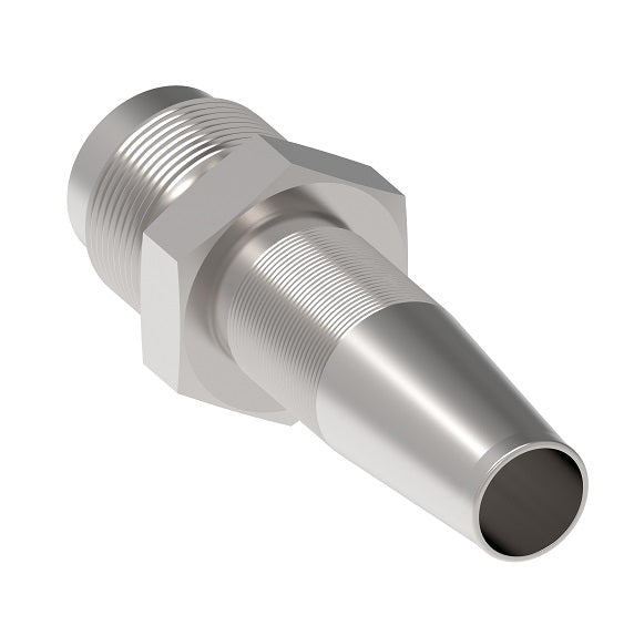 2402-10S Aeroquip by Danfoss | Reusable Braided Hose Fitting Nipple | -10 Male SAE 45° x -10 Reusable Hose End | Carbon Steel