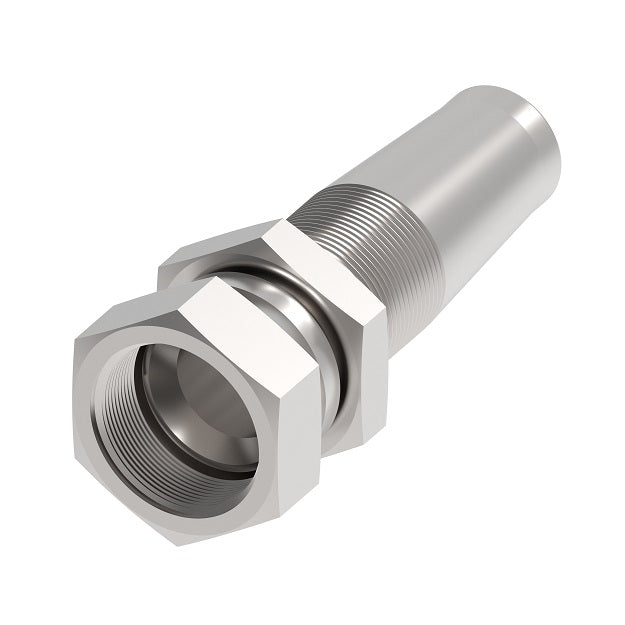 2411-10-12S Aeroquip by Danfoss | Reusable Engine Fitting Nipple | -10 Female JIC 37° x -12 Reusable Hose End | Carbon Steel