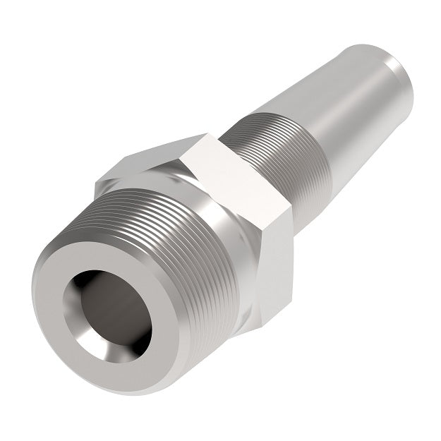 2412-4-8S Aeroquip by Danfoss | Reusable Nipple Hose Fitting | -04 Male NPTF x -08 Reusable Hose End | Carbon Steel