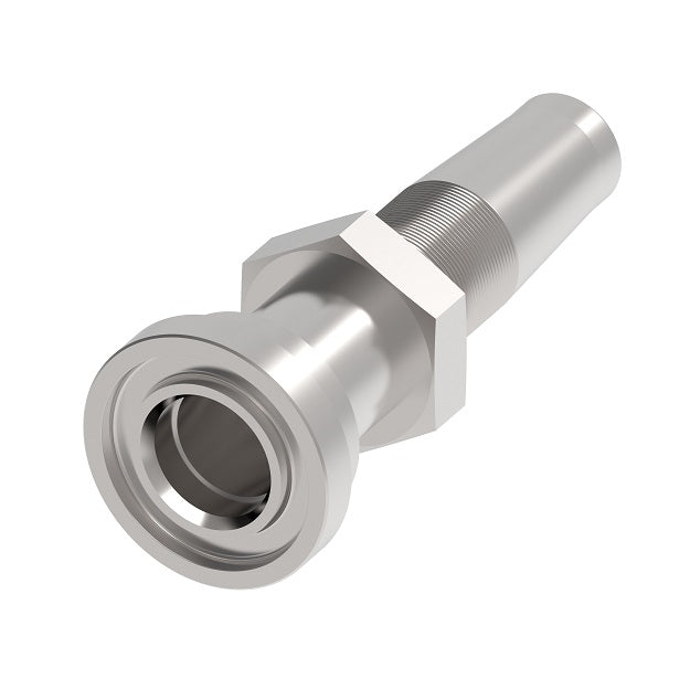 4675-32S Aeroquip by Danfoss | Braided Hose Reusable Fitting Nipple | -32 Code 61 Flange x -32 Reusable Hose End | Carbon Steel