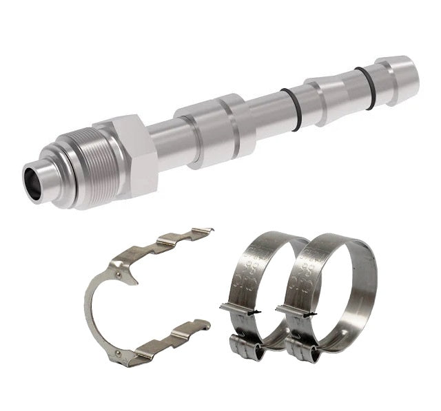 FF14197 Aeroquip by Danfoss | EZ Clip System Fitting Kit | Includes FJ3052-0606S Male O-Ring Short Pilot Fitting with FF14171 Clip & Cage Kit