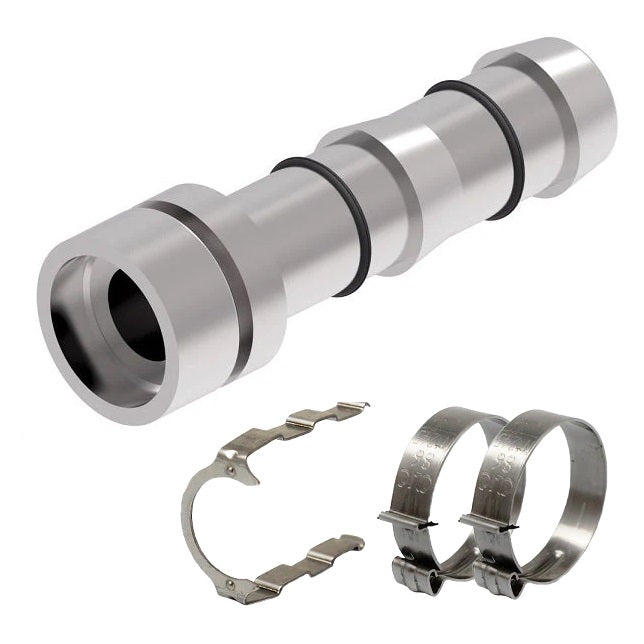 FF14211 Aeroquip by Danfoss | EZ Clip System Fitting Kit | Includes FF12262-0808 Lifesaver Braze Nipple Fitting with FF14172 Clip & Cage Kit