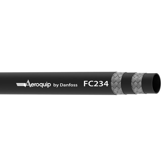 FC234-05 Aeroquip by Danfoss | High Temp Fuel & Oil Hose Braided Transportation Hose | SAE J1527 | Fire Resistant USCG/MMT, NMMA/BIA | 0.25" ID