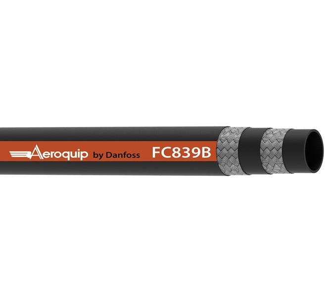 FC839B-12 Aeroquip by Danfoss | BRUISER Ultra-Abrasion Resistant 3000 PSI Constant Pressure Double Wire Braid Hydraulic Hose | SAE 100R17 | 0.75" ID