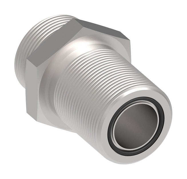 FF1994H4-1212S Aeroquip by Danfoss | Male ORS/ORS Bulkhead Adapter without Nut | -12 Male O-Ring Face Seal x -12 Male O-Ring Face Seal | Steel